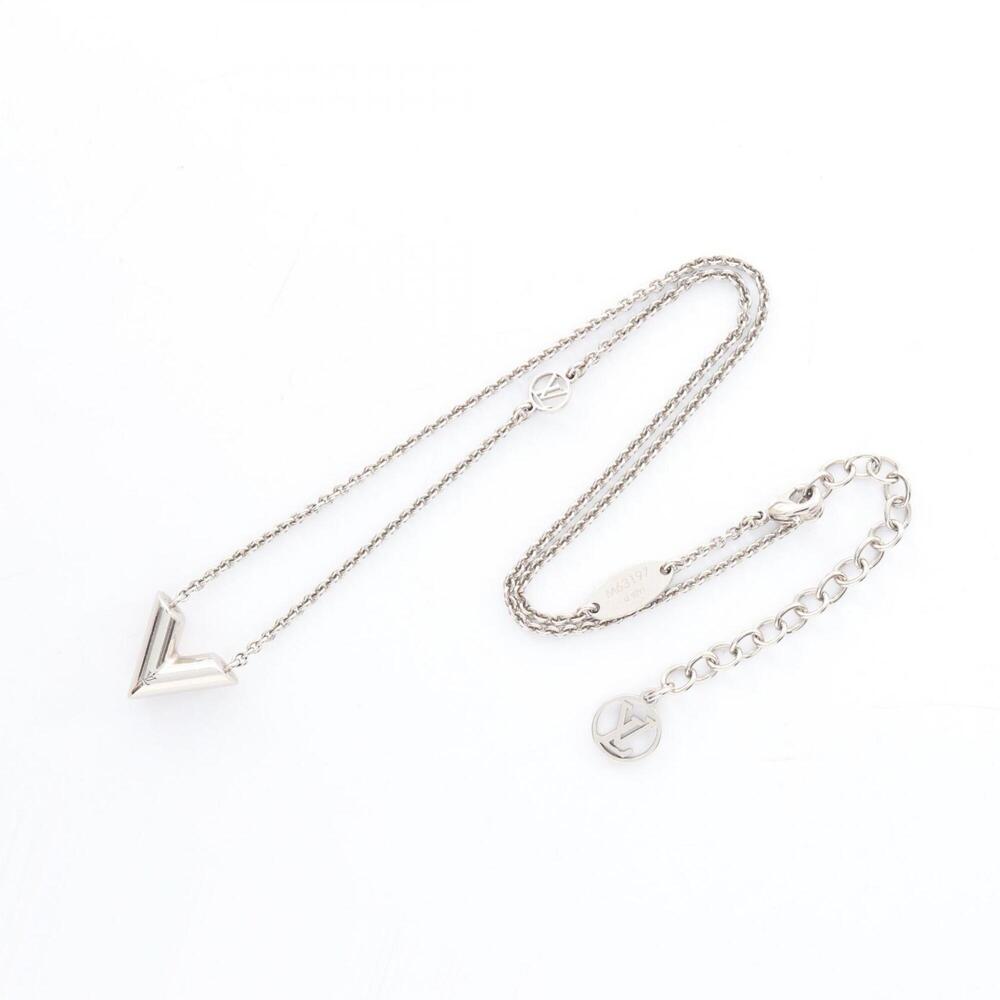 LOUIS VUITTON Silver Necklace - Picture 3 of 8